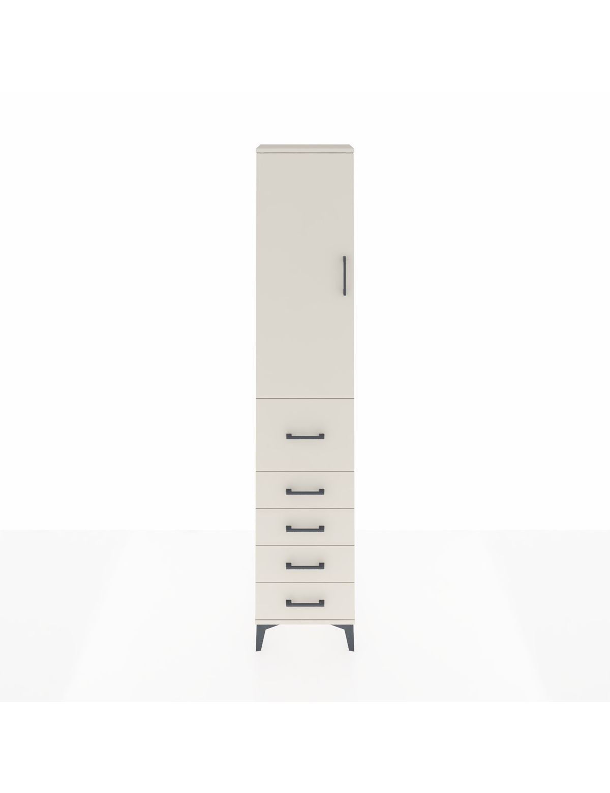 Arges Dolap 2 Raflı 5 Çekmeceli Tek Askılı 44x30x221 Aytaşı-Aytaşı