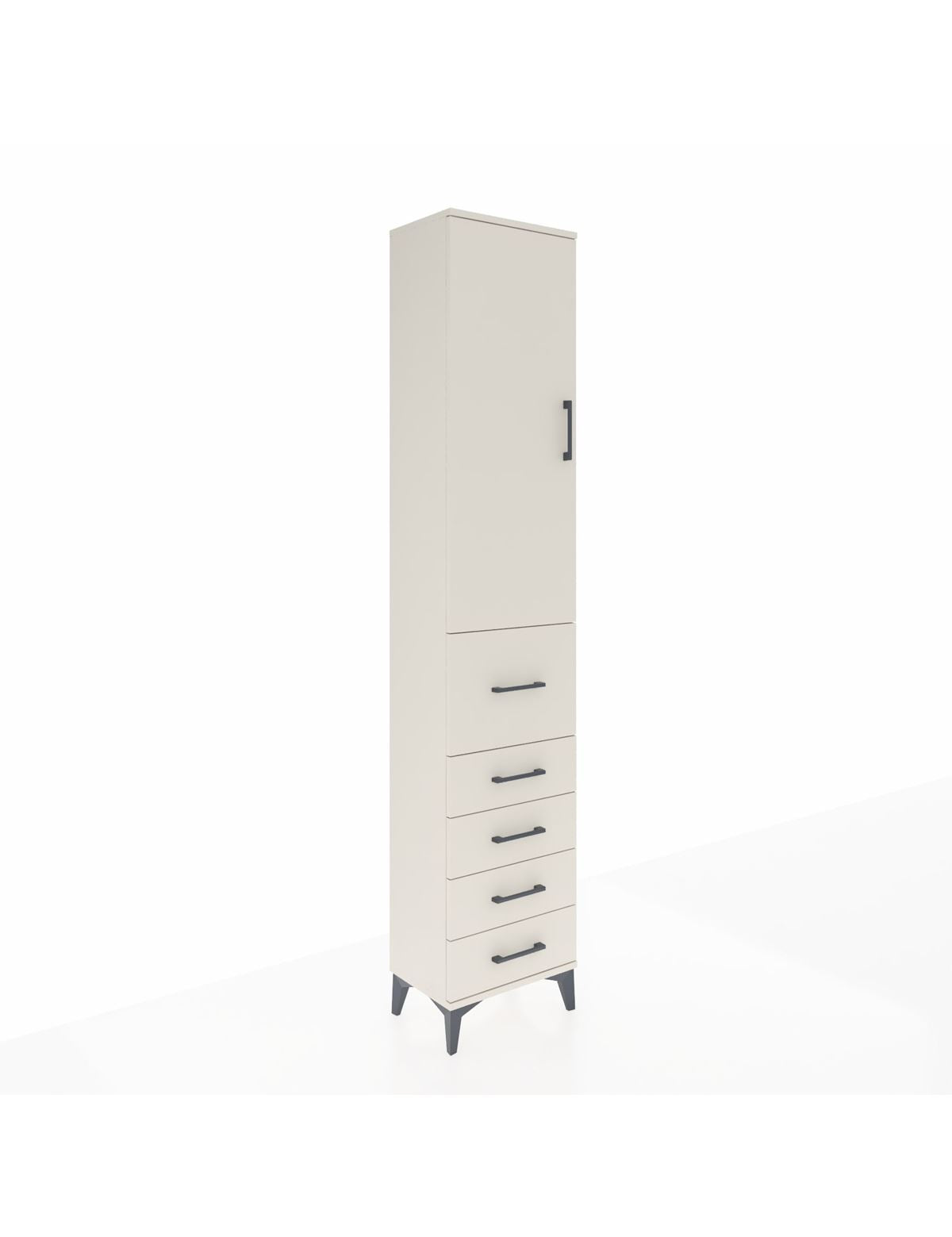 Arges Dolap 2 Raflı 5 Çekmeceli Tek Askılı 44x30x221 Aytaşı-Aytaşı