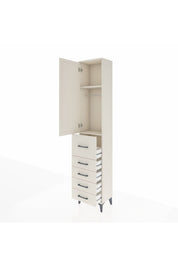 Arges Dolap 2 Raflı 5 Çekmeceli Tek Askılı 44x30x221 Aytaşı-Aytaşı