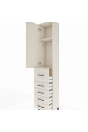 Arges Dolap 2 Raflı 5 Çekmeceli Tek Askılı 44x30x221 Aytaşı-Aytaşı