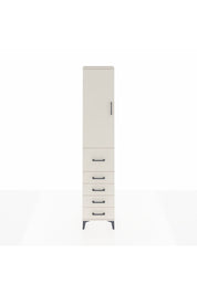 Arges Dolap 3 Raflı 5 Çekmeceli Tek Kapaklı 44x30x221 Aytaşı-Aytaşı