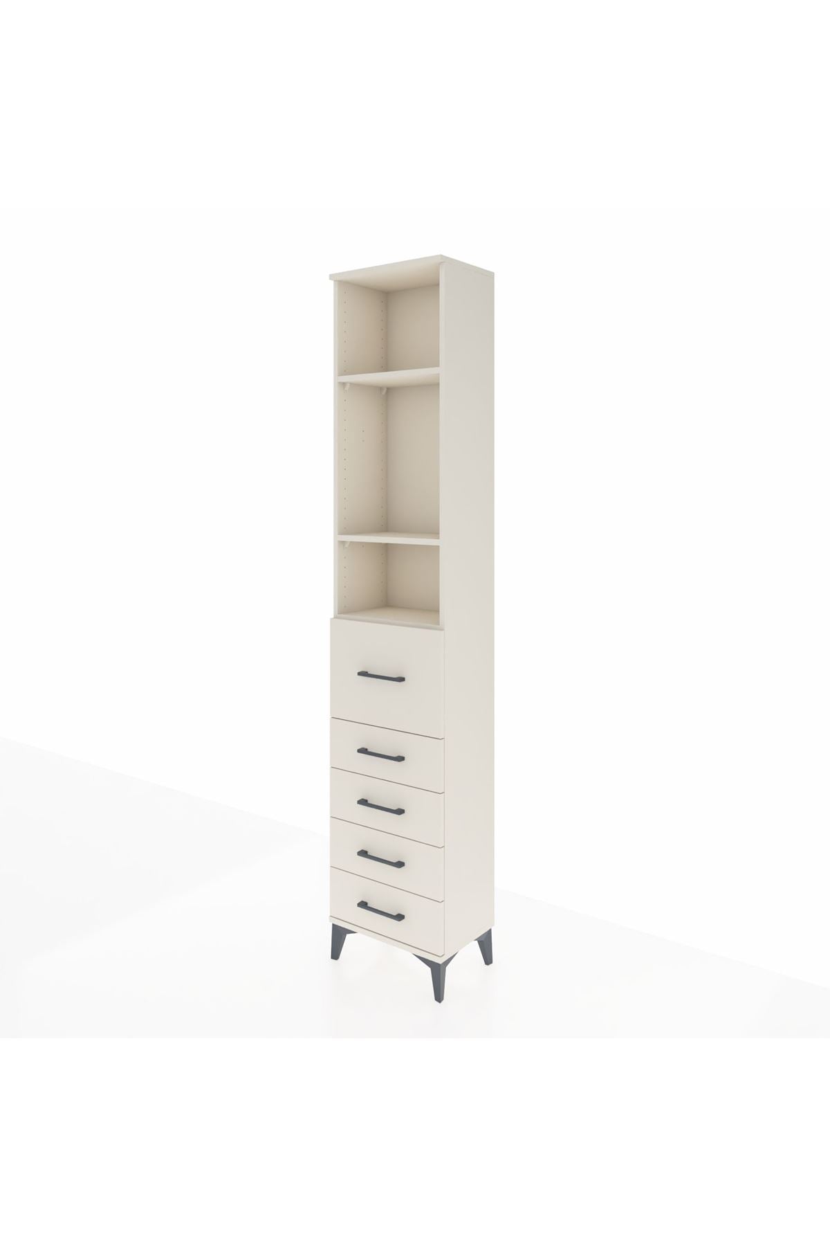 Arges Dolap 3 Raflı 5 Çekmeceli 44x30x221 Aytaşı-Aytaşı