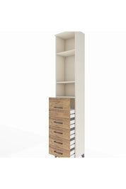 Arges Dolap 3 Raflı 5 Çekmeceli 44x30x221 Aytaşı-Çam