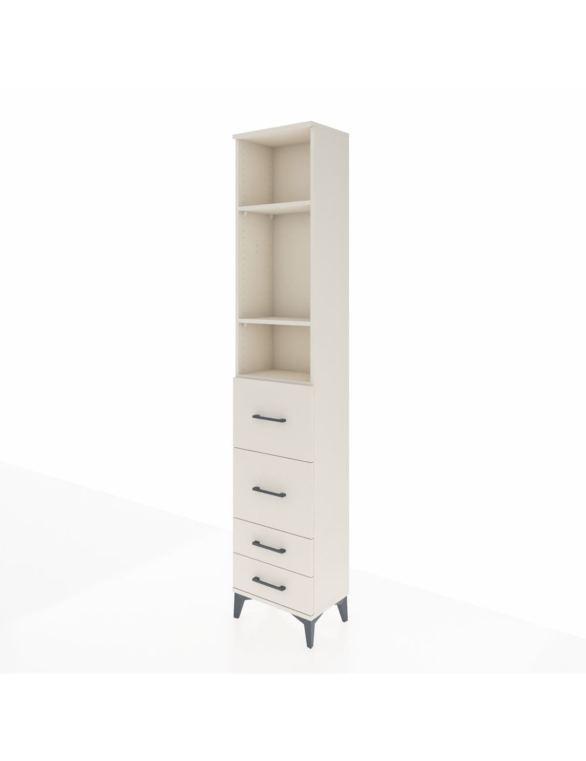 Arges Dolap 3 Raflı 4 Çekmeceli 44x30x221 Aytaşı-Aytaşı