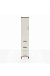 Arges Dolap 2 Raflı 4 Çekmeceli Tek Askılı 44x30x221 Çam-Aytaşı