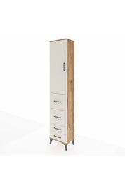 Arges Dolap 2 Raflı 4 Çekmeceli Tek Askılı 44x30x221 - S28M124V7A