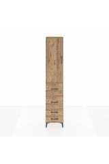 Arges Dolap 2 Raflı 4 Çekmeceli Tek Askılı 44x30x221