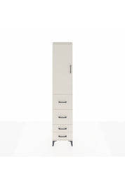 Arges Dolap 3 Raflı 4 Çekmeceli Tek Kapaklı 44x30x221 Aytaşı-Aytaşı