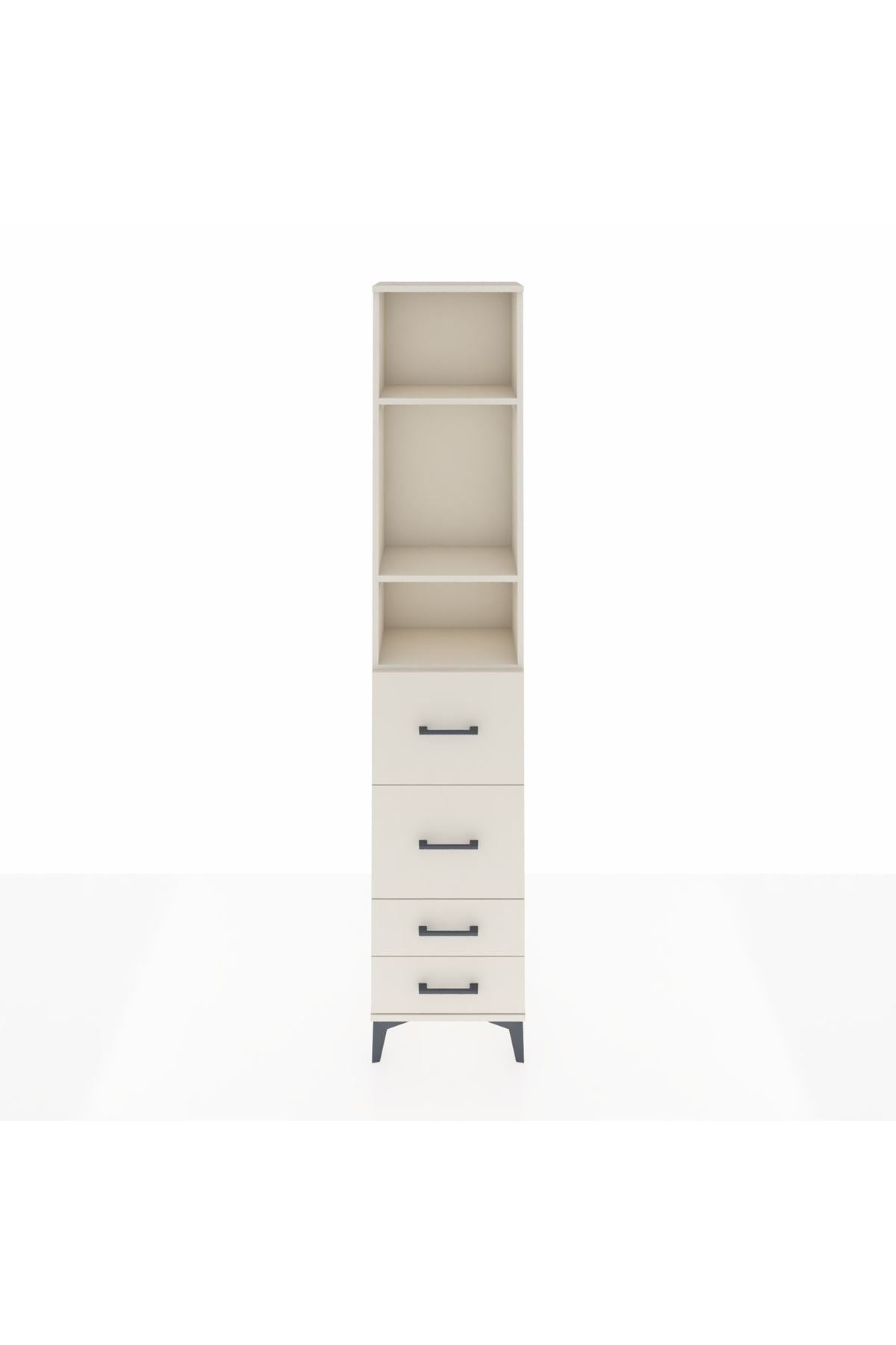 Arges Dolap 3 Raflı 4 Çekmeceli 44x30x221 Aytaşı-Aytaşı