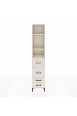 Arges Dolap 3 Raflı 4 Çekmeceli 44x30x221