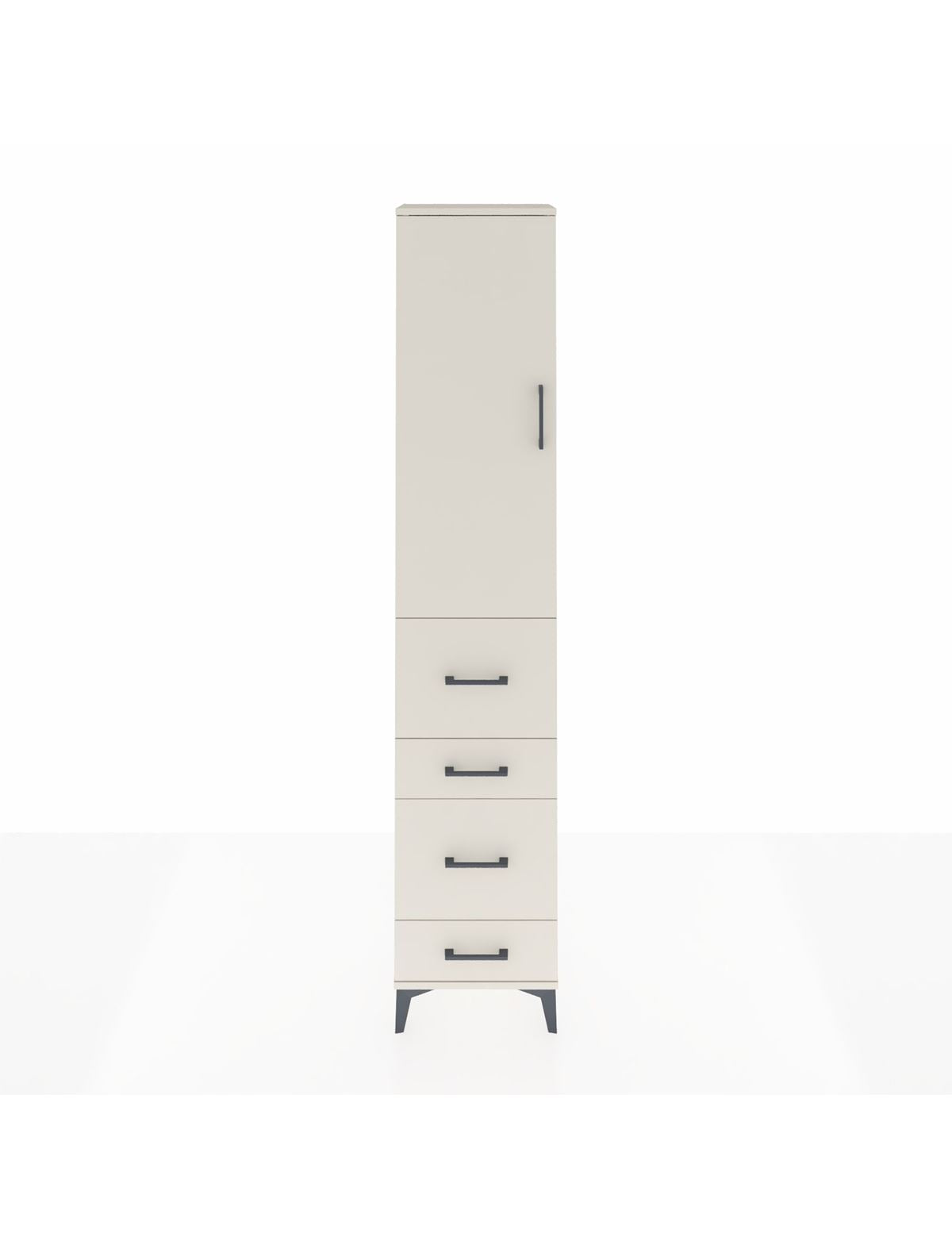 Arges Dolap 2 Raflı 4 Çekmeceli Tek Askılı 44x30x221 Aytaşı-Aytaşı