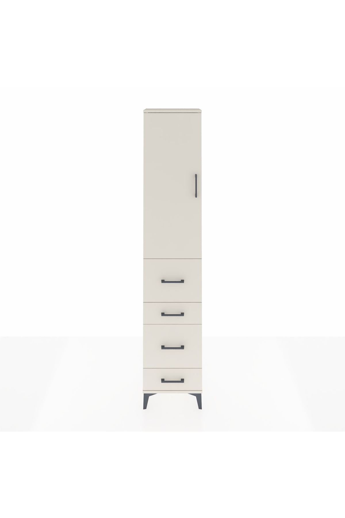 Arges Dolap 2 Raflı 4 Çekmeceli Tek Askılı 44x30x221 Aytaşı-Aytaşı