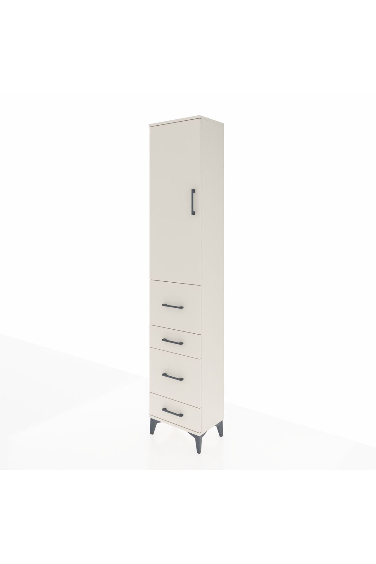 Arges Dolap 2 Raflı 4 Çekmeceli Tek Askılı 44x30x221 Aytaşı-Aytaşı