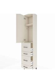 Arges Dolap 2 Raflı 4 Çekmeceli Tek Askılı 44x30x221 Aytaşı-Aytaşı