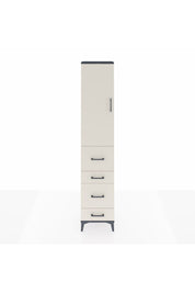 Arges Dolap 2 Raflı 4 Çekmeceli Tek Askılı 44x30x221 Antrasit-Aytaşı