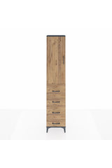 Arges Dolap 2 Raflı 4 Çekmeceli Tek Askılı 44x30x221