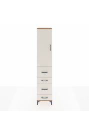 Arges Dolap 2 Raflı 4 Çekmeceli Tek Askılı 44x30x221 Çam-Aytaşı