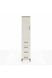 Arges Dolap 3 Raflı 4 Çekmeceli Tek Kapaklı 44x30x221 Çam-Aytaşı