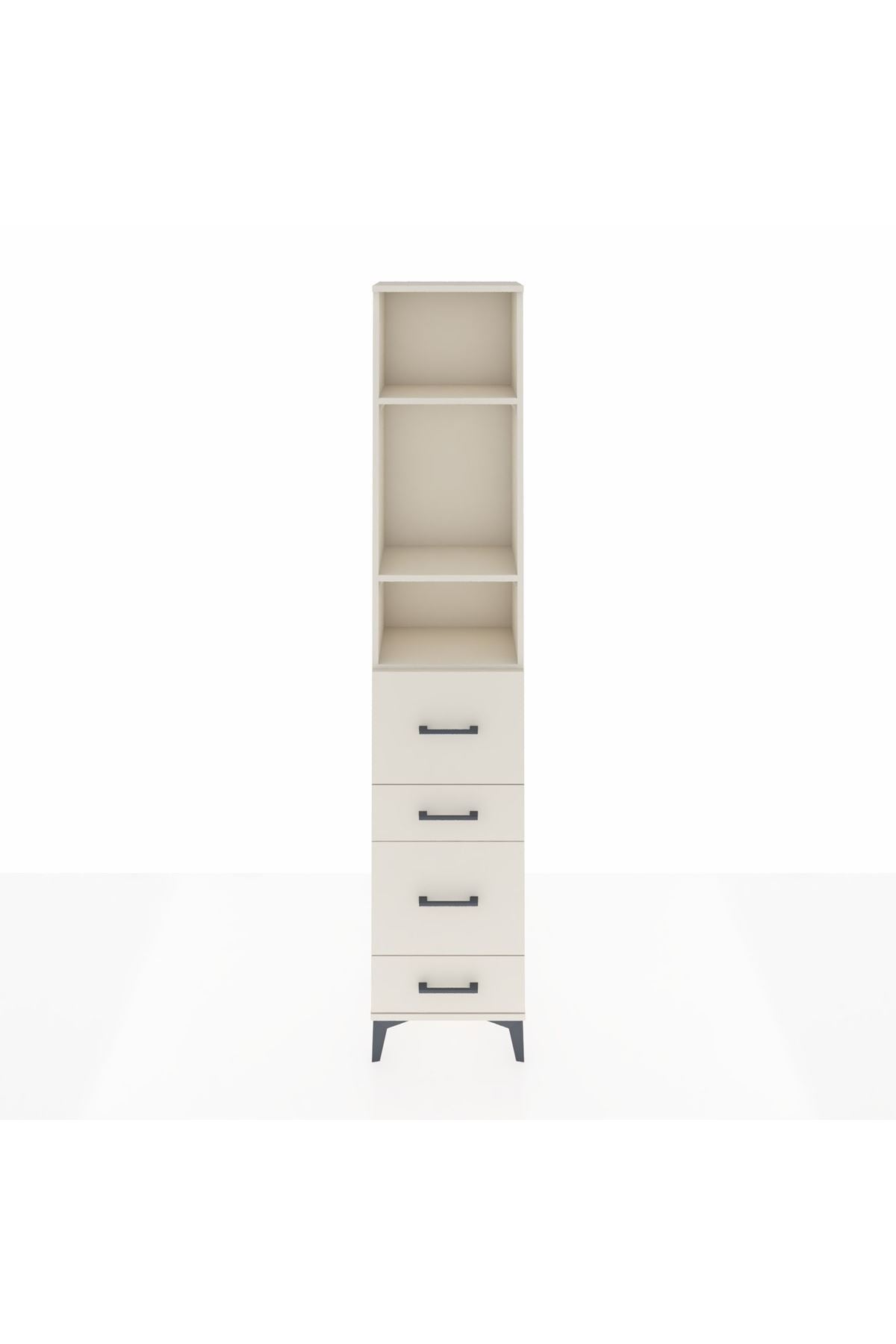 Arges Dolap 3 Raflı 4 Çekmeceli 44x30x221 Aytaşı-Aytaşı