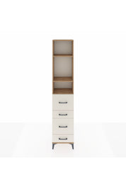 Arges Dolap 3 Raflı 4 Çekmeceli 44x30x221 Çam-Aytaşı