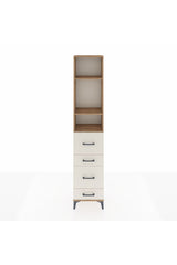 Arges Dolap 3 Raflı 4 Çekmeceli 44x30x221