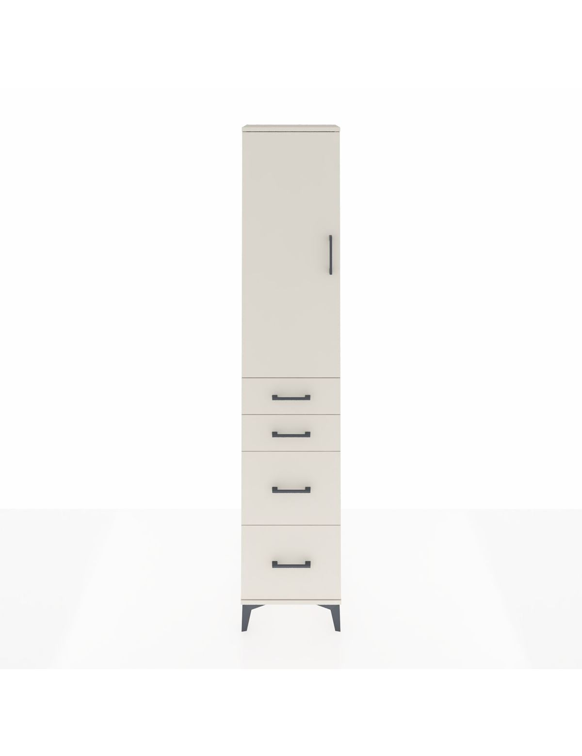 Arges Dolap 2 Raflı 4 Çekmeceli Tek Askılı 44x30x221 Aytaşı-Aytaşı