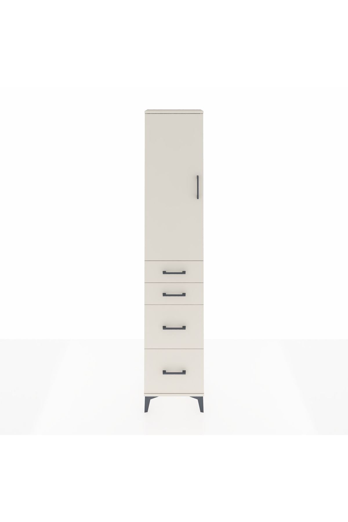 Arges Dolap 2 Raflı 4 Çekmeceli Tek Askılı 44x30x221 Aytaşı-Aytaşı