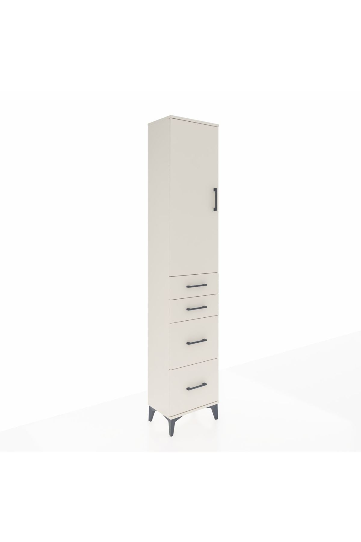 Arges Dolap 2 Raflı 4 Çekmeceli Tek Askılı 44x30x221 Aytaşı-Aytaşı