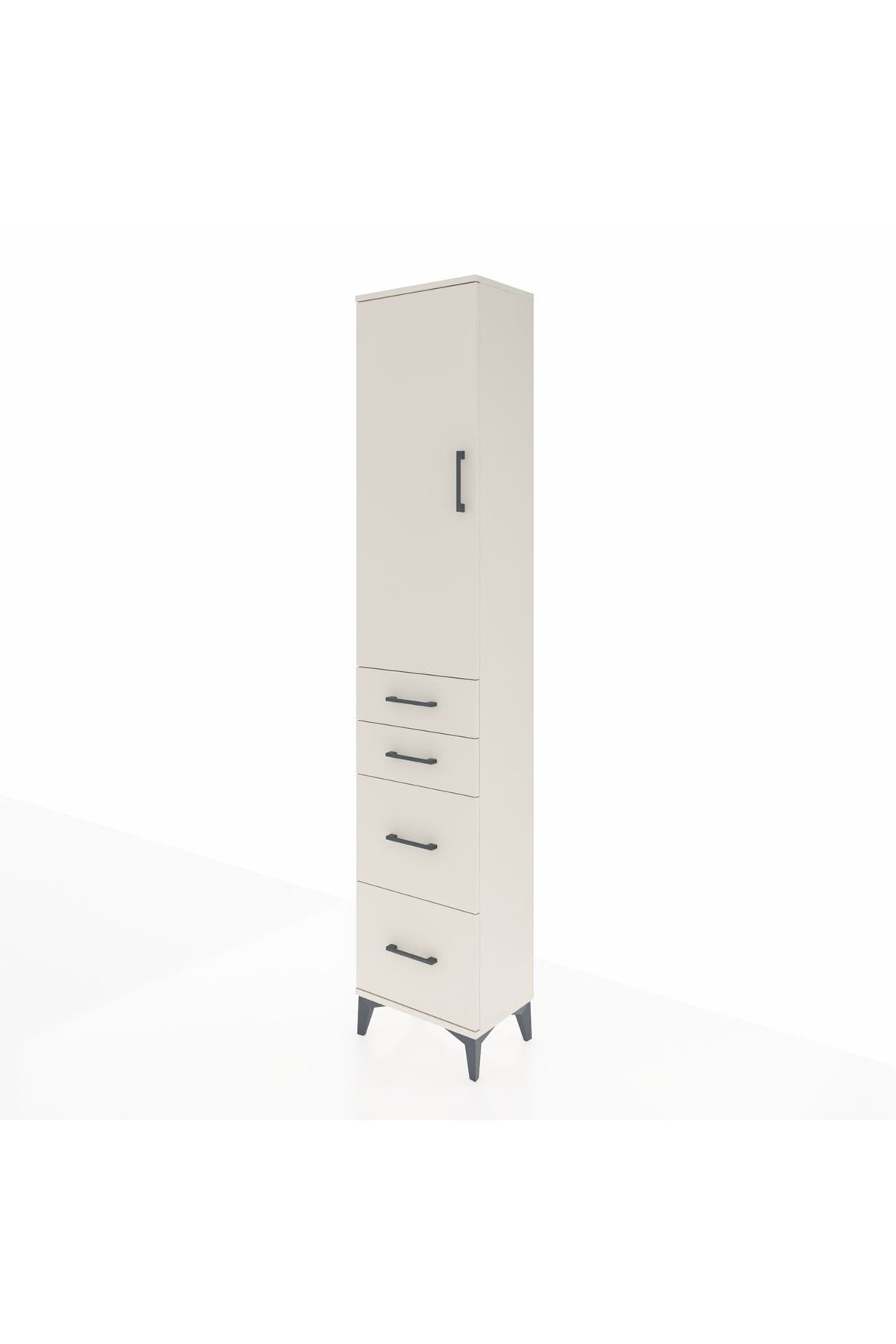 Arges Dolap 2 Raflı 4 Çekmeceli Tek Askılı 44x30x221 Aytaşı-Aytaşı