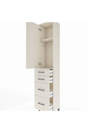 Arges Dolap 2 Raflı 4 Çekmeceli Tek Askılı 44x30x221 Aytaşı-Aytaşı