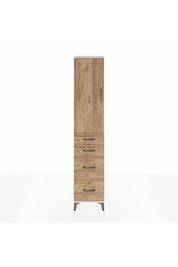 Arges Dolap 2 Raflı 4 Çekmeceli Tek Askılı 44x30x221 Aytaşı-Çam