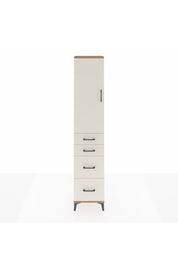 Arges Dolap 2 Raflı 4 Çekmeceli Tek Askılı 44x30x221 Çam-Aytaşı