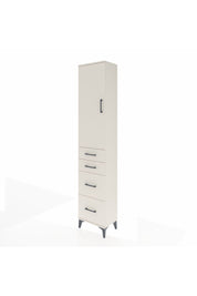 Arges Dolap 3 Raflı 4 Çekmeceli Tek Kapaklı 44x30x221 Aytaşı-Aytaşı