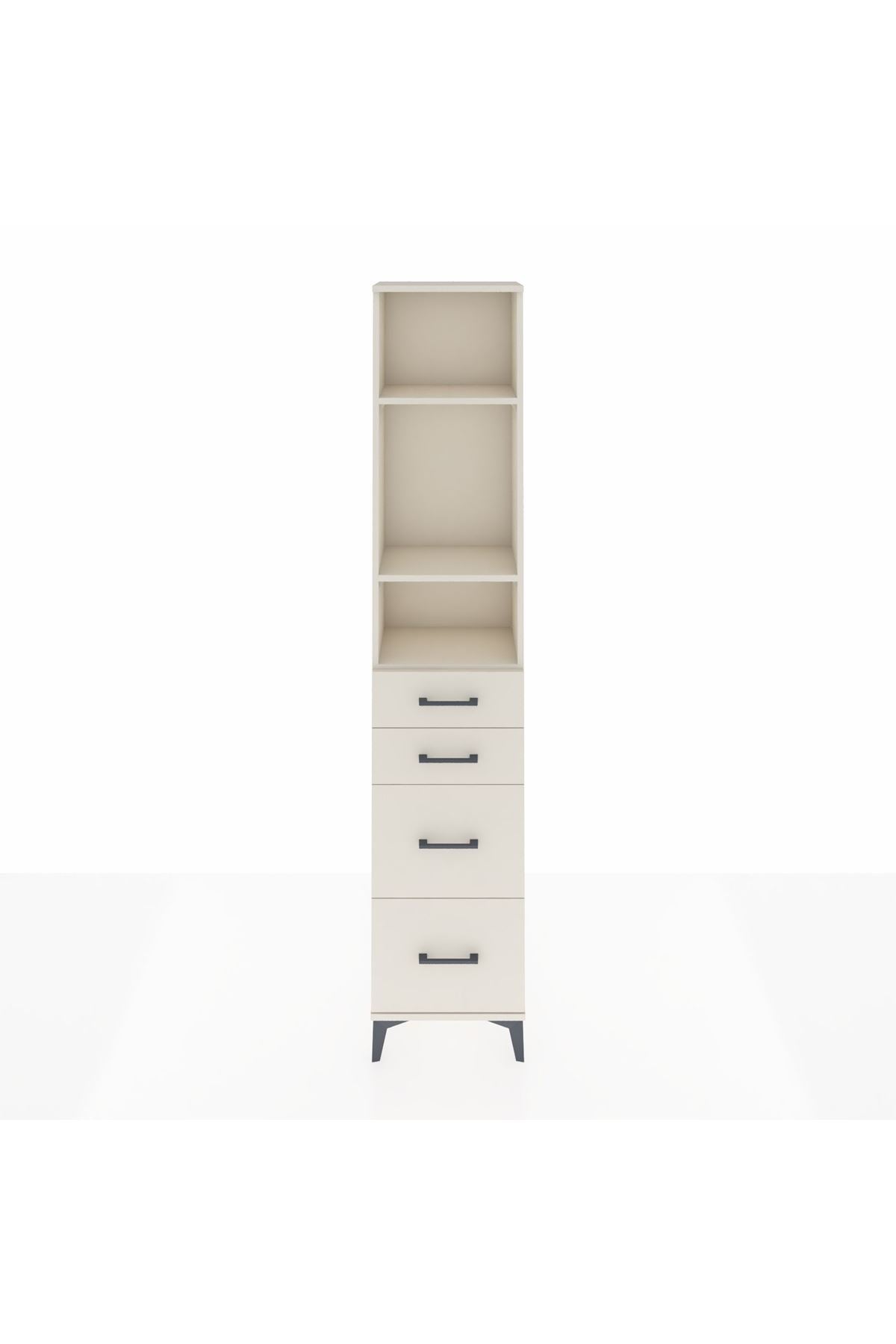 Arges Dolap 3 Raflı 4 Çekmeceli 44x30x221 Aytaşı-Aytaşı