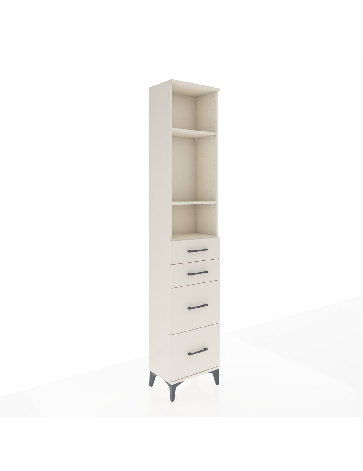 Arges Dolap 3 Raflı 4 Çekmeceli 44x30x221 Aytaşı-Aytaşı