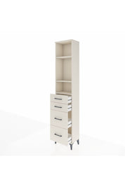 Arges Dolap 3 Raflı 4 Çekmeceli 44x30x221 Aytaşı-Aytaşı