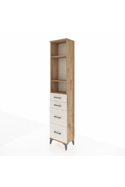 Arges Dolap 3 Raflı 4 Çekmeceli 44x30x221 Çam-Aytaşı