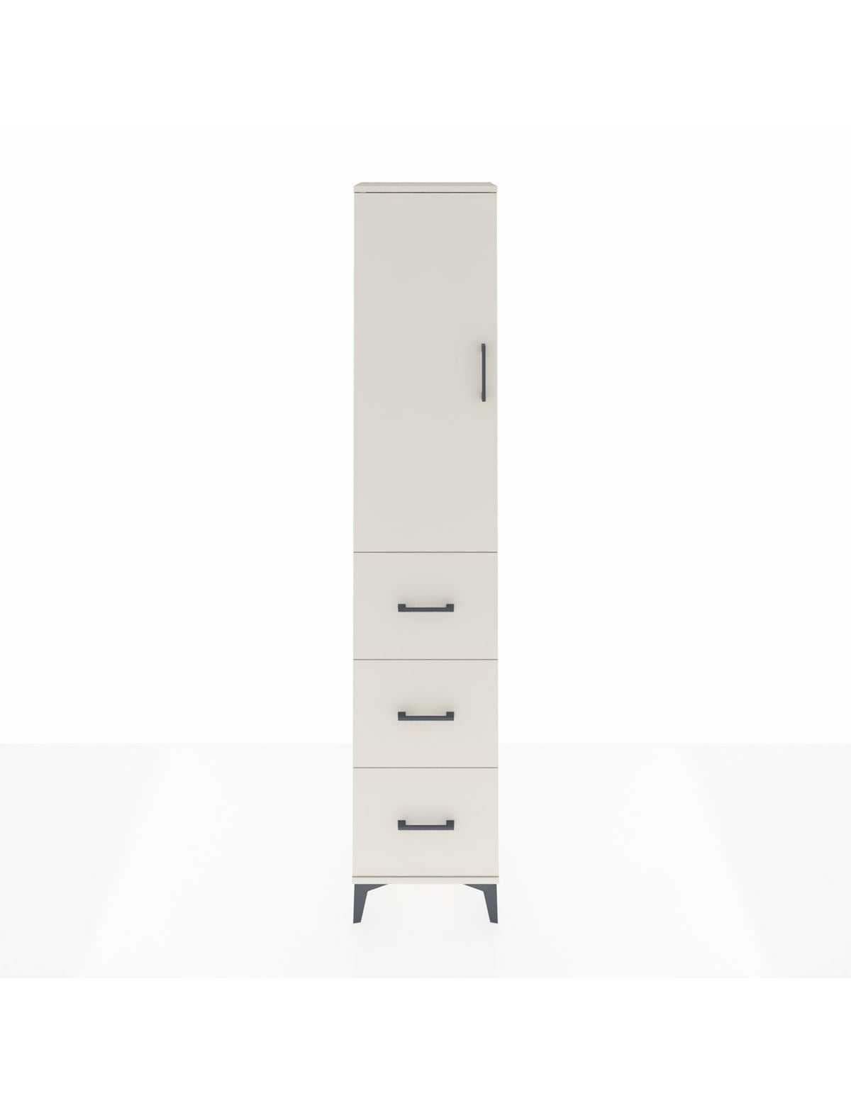 Arges Dolap 2 Raflı 3 Çekmeceli Tek Askılı 44x30x221 Aytaşı-Aytaşı