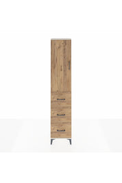 Arges Dolap 2 Raflı 3 Çekmeceli Tek Askılı 44x30x221 Aytaşı-Çam