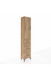 Arges Dolap 2 Raflı 3 Çekmeceli Tek Askılı 44x30x221 Çam-Çam