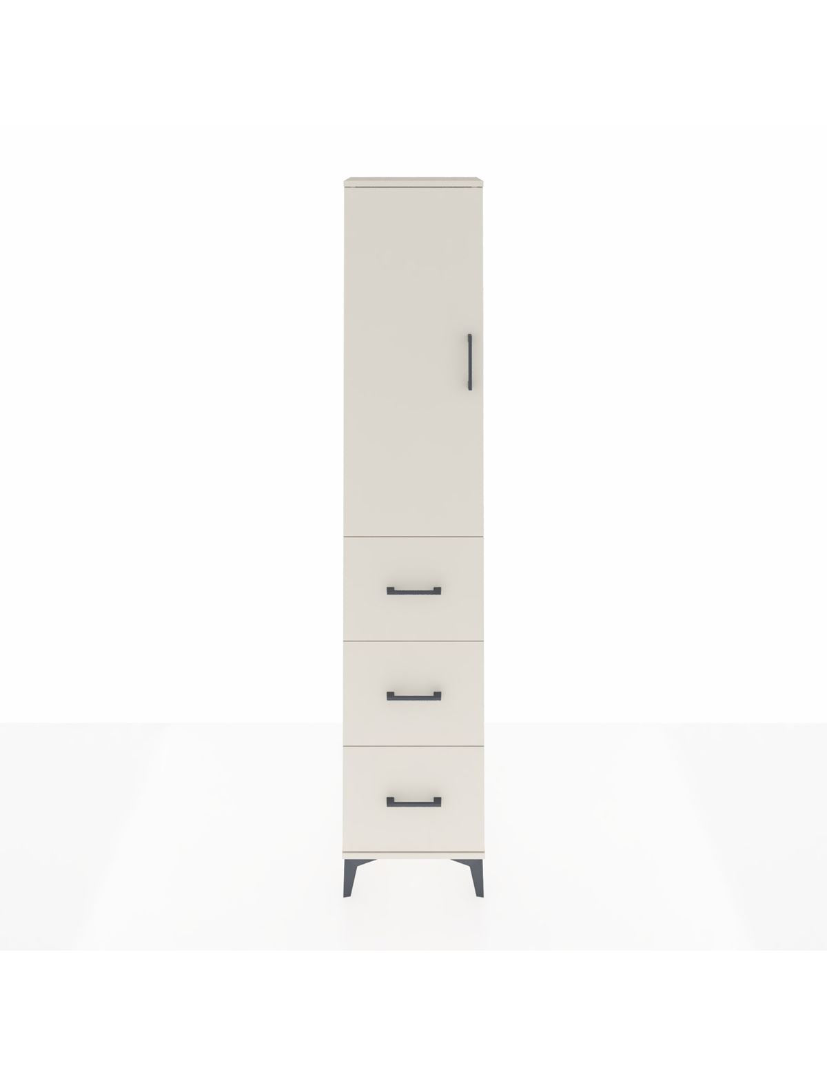 Arges Dolap 3 Raflı 3 Çekmeceli Tek Kapaklı 44x30x221 Aytaşı-Aytaşı