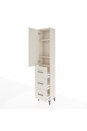 Arges Dolap 3 Raflı 3 Çekmeceli Tek Kapaklı 44x30x221 Aytaşı-Aytaşı