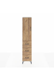 Arges Dolap 3 Raflı 3 Çekmeceli Tek Kapaklı 44x30x221 Aytaşı-Çam