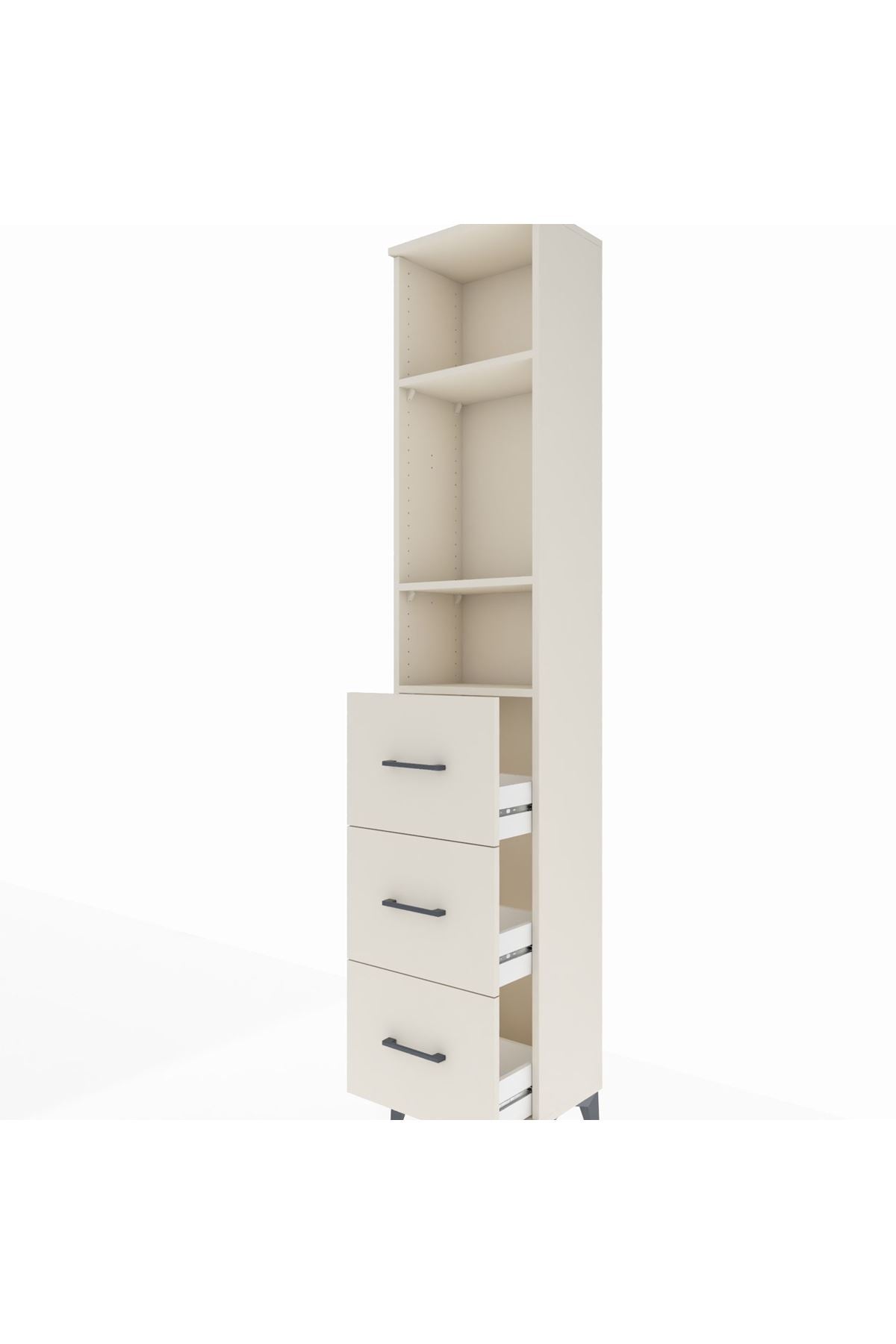 Arges Dolap 3 Raflı 3 Çekmeceli 44x30x221 Aytaşı-Aytaşı