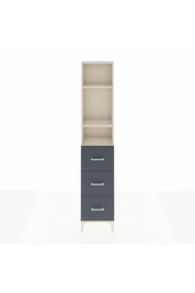 Arges Dolap 3 Raflı 3 Çekmeceli 44x30x221 Aytaşı-Antrasit