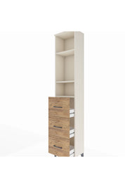 Arges Dolap 3 Raflı 3 Çekmeceli 44x30x221 Aytaşı-Çam