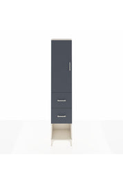 Arges Dolap 2 Raflı 2 Çekmeceli Tek Askılı 44x30x221 Aytaşı-Antrasit