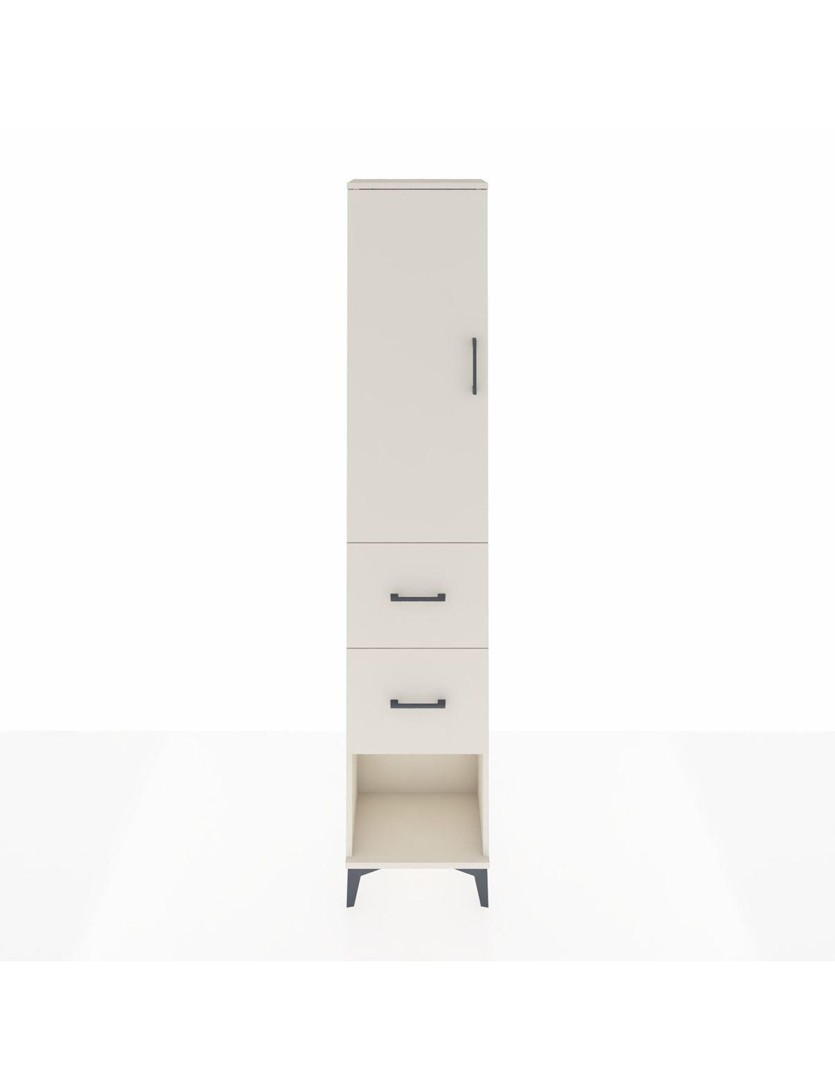 Arges Dolap 3 Raflı 2 Çekmeceli Tek Kapaklı 44x30x221 Aytaşı-Aytaşı