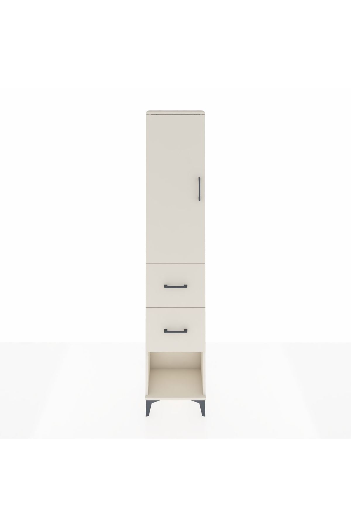 Arges Dolap 3 Raflı 2 Çekmeceli Tek Kapaklı 44x30x221 Aytaşı-Aytaşı