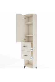 Arges Dolap 3 Raflı 2 Çekmeceli Tek Kapaklı 44x30x221 Aytaşı-Aytaşı